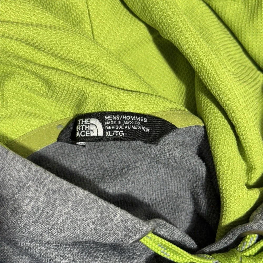 The North Face Hoodie Long Sleeve Pockets Polyester Pullover Gray Mens Sz Large‎